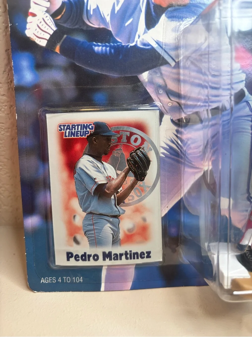 Starting Lineup Baseball 2000 Pedro Martinez Boston Figure w/ Collector Card